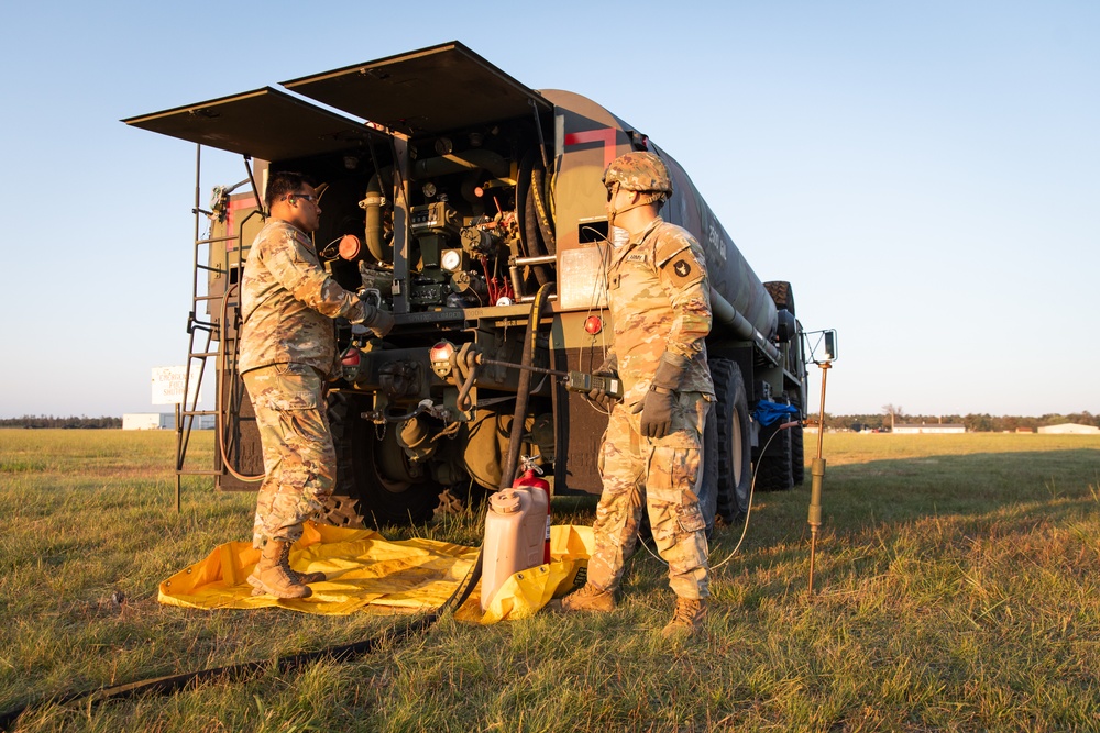 Bravo Co. conducts aerial gunnery at Camp Grayling