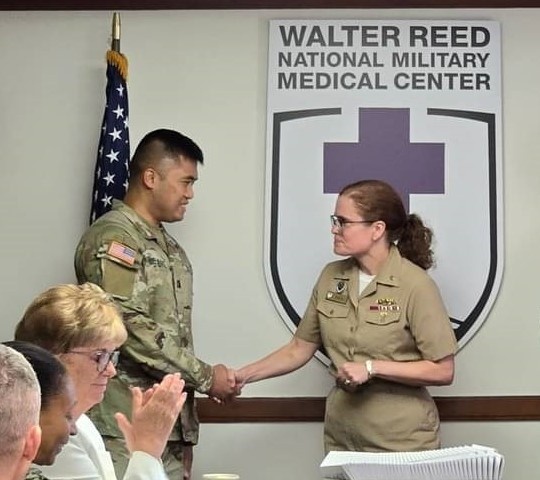 Walter Reed Director, Leaders recognize military medical officers for emergency, lifesaving care