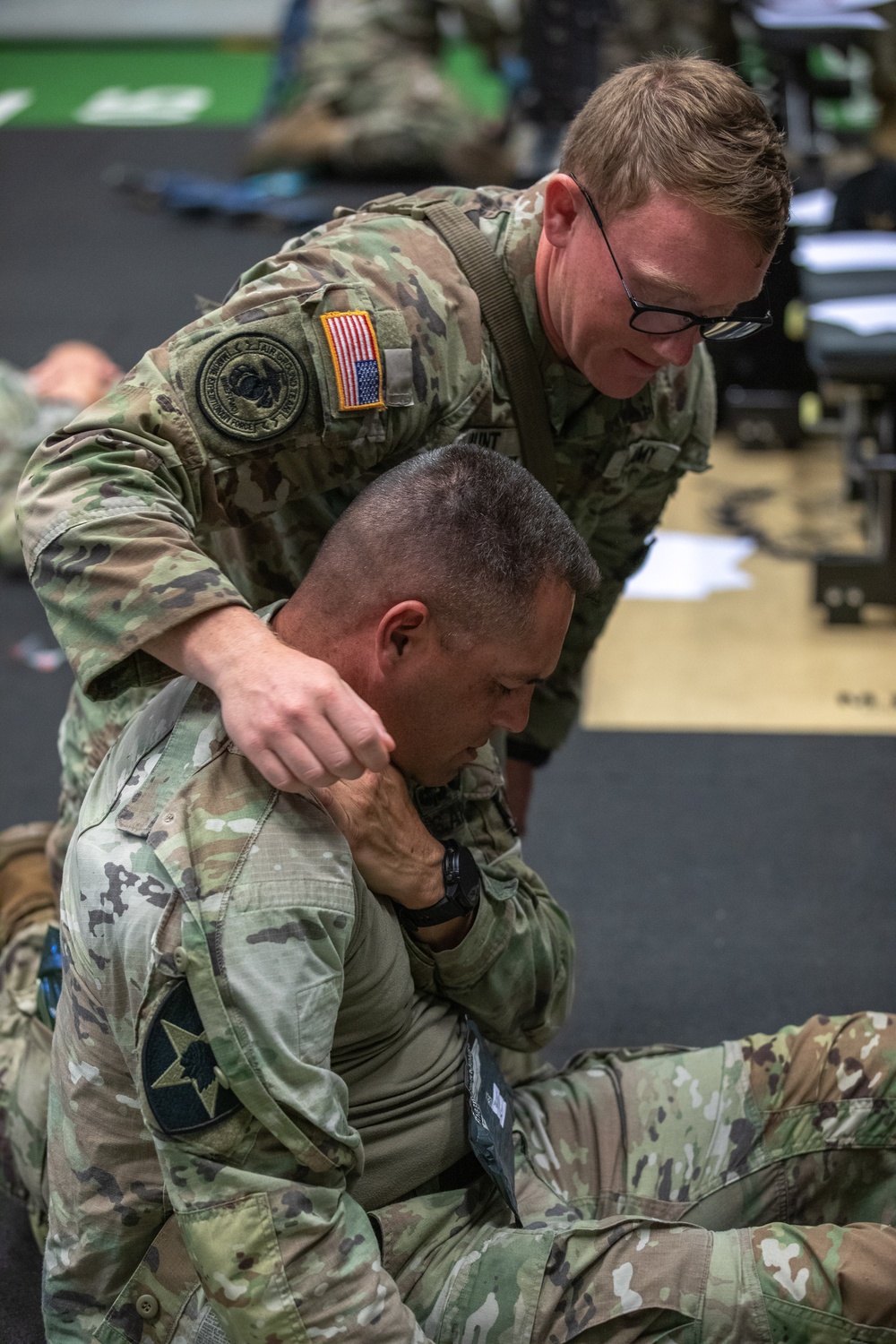 Sgt. Thomas Hunt conducts Tactical Combat Casualty