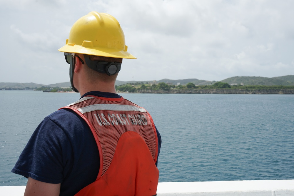 Coast Guard Cutter Stone conducts mooring operations