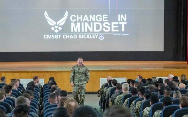 Chief Master Sgt. Bickley empowers Altus Airmen