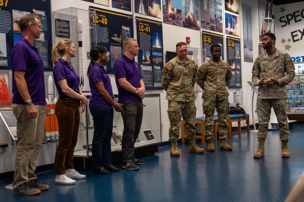 It Takes a Village: Space Force Guardian astronaut meets with launch-supporting service members