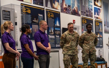 It Takes a Village: Space Force Guardian astronaut meets with launch-supporting service members