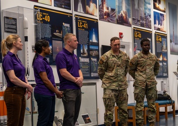 It Takes a Village: Space Force Guardian astronaut meets with launch-supporting service members