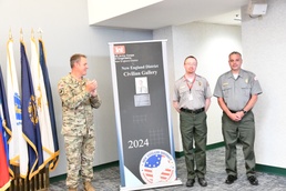 Christopher Way is inducted into the 2024 New England District Distinguished Civilian Gallery