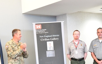 Christopher Way is inducted into the 2024 New England District Distinguished Civilian Gallery