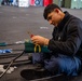 Nimitz Sailor Trims Replenishment Line