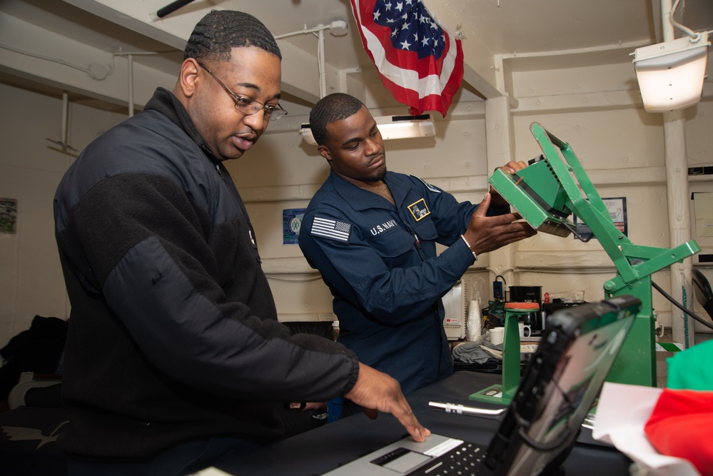 Nimitz Sailors Perform Pre-Operational Inspection