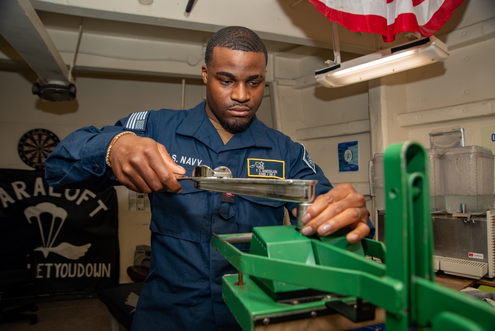 Nimitz Sailors Perform Pre-Operational Inspection