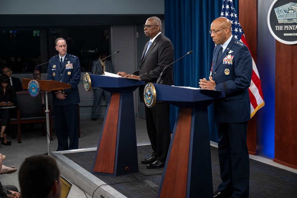 Secretary Austin, CJCS host joint press briefing