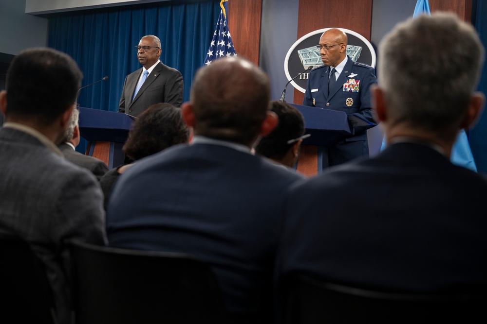 Secretary Austin, CJCS host joint press briefing