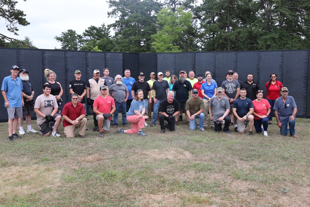 Team of volunteers built a wall to remember