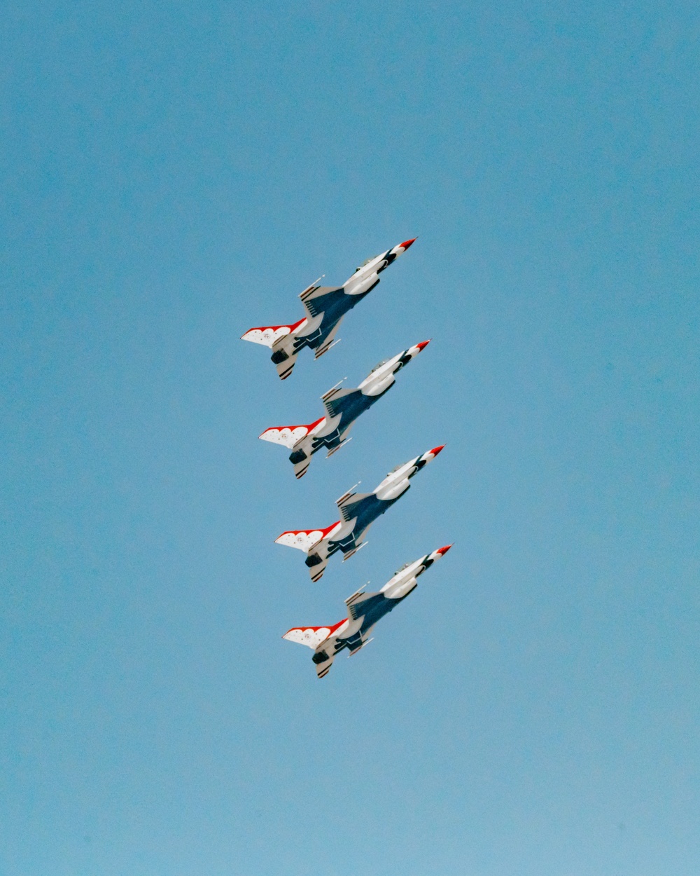 Thunderbirds Practice Flyovers Over F.E. Warren AFB