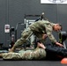 Lt. Col. Thomas Sebastiani detains a simulated foreign combantant