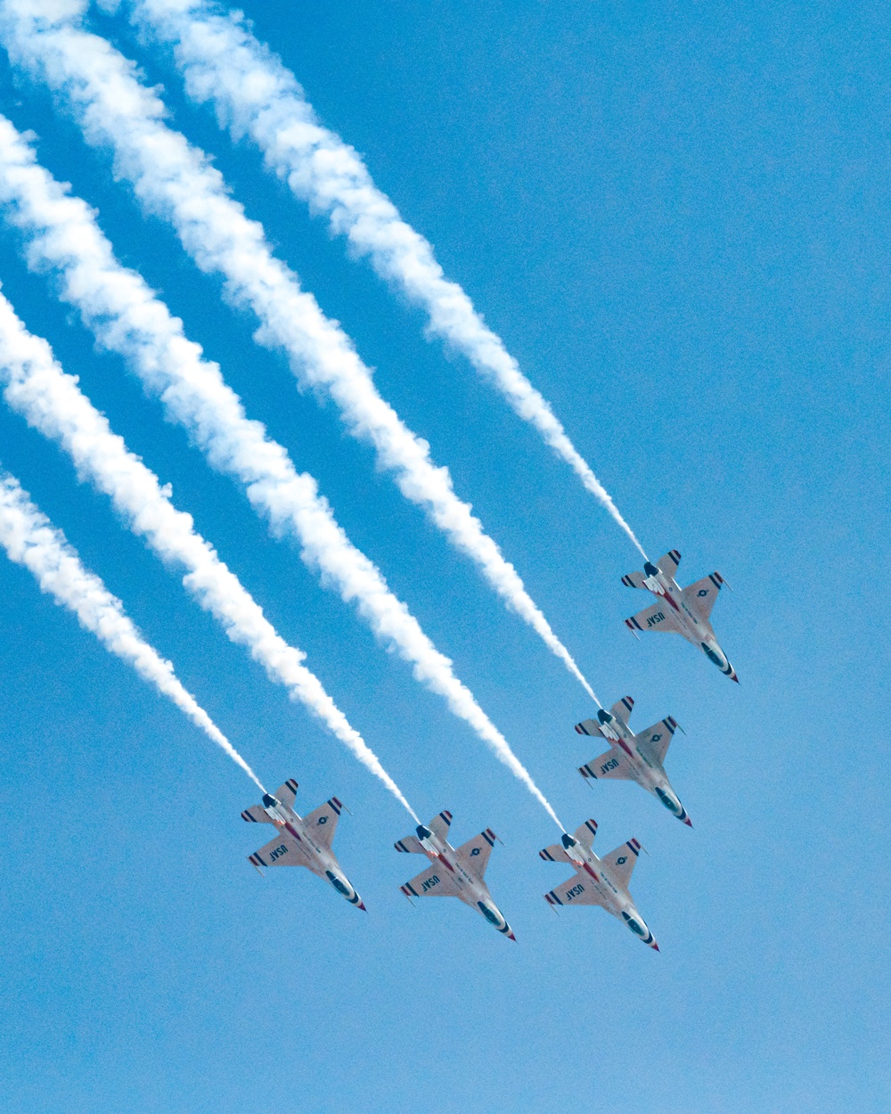 Thunderbirds Practice Flyovers Over F.E. Warren AFB