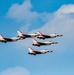 Thunderbirds Practice Flyovers Over F.E. Warren AFB