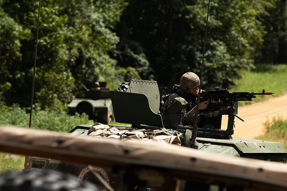 1-153rd Cavalry Soldiers recon Camp Shelby