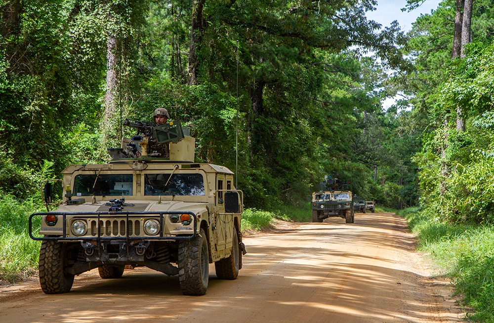 1-153rd Cavalry Soldiers recon Camp Shelby