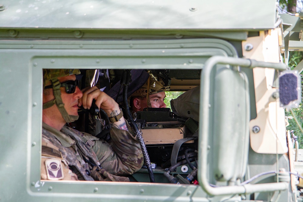 1-153rd Cavalry Soldiers recon Camp Shelby