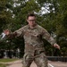 Staff Sgt. Zachary Mills concentrates on his footwork
