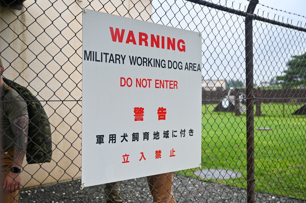 155th Emergency Management works with K-9 Unit at Yokota Air Base