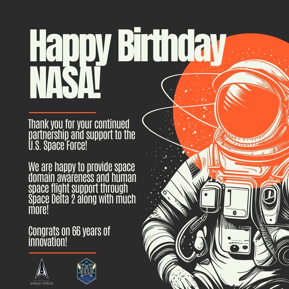 NASA 66th Birthday Social Media Post