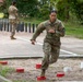 1st Lt. Brianna Mirmina jumps from post to post