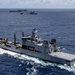 Multinational ships sail in formation during RIMPAC 2024