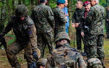 4th SFAB Medical Advisors train Polish Cadets in Military Doctor 2024