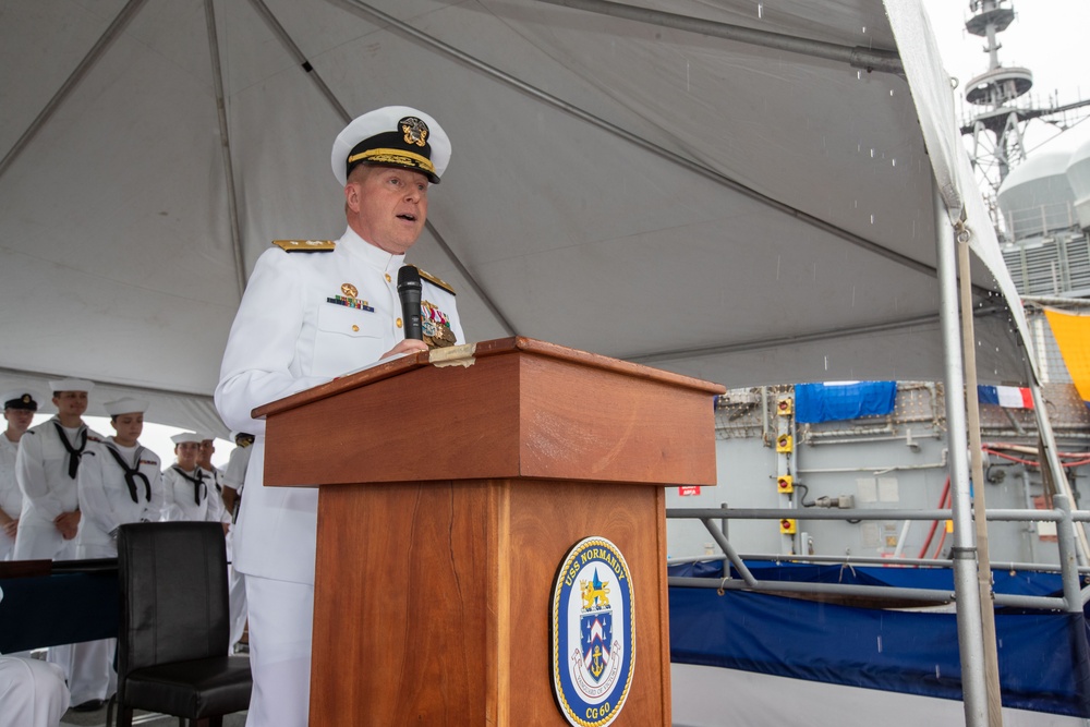 USS Normandy Change of Command