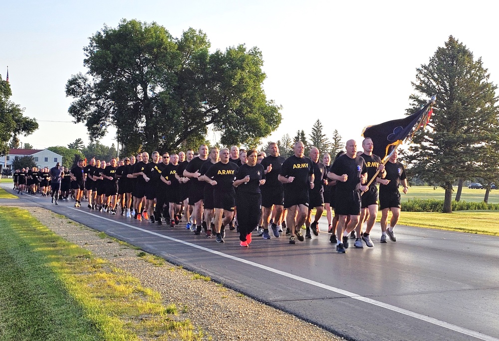 Installation Run brings together Soldiers from across Fort McCoy to build esprit de corps