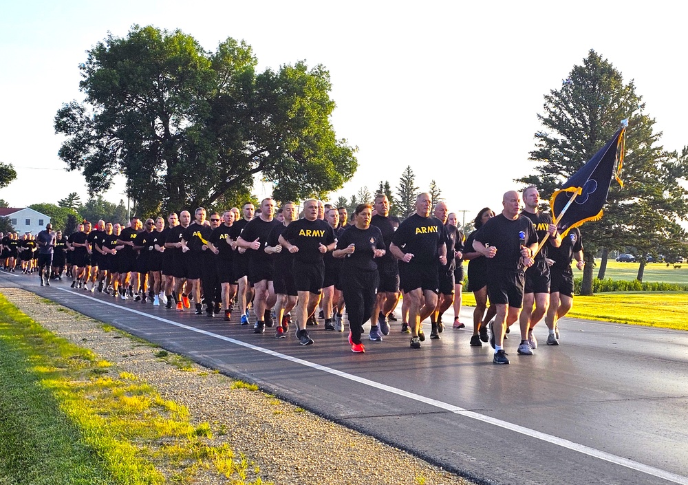 Installation Run brings together Soldiers from across Fort McCoy to build esprit de corps