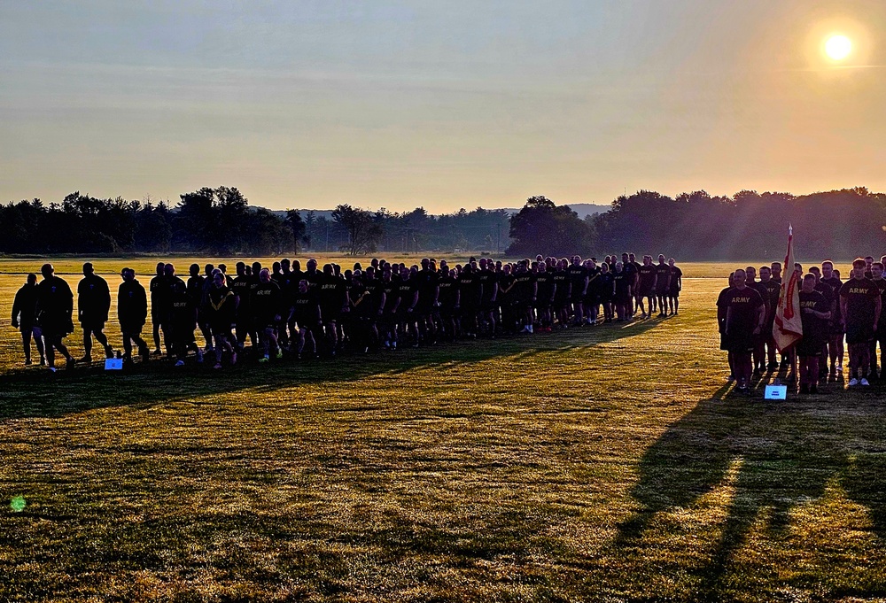 Installation Run brings together Soldiers from across Fort McCoy to build esprit de corps