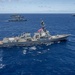 Multinational ships sail in formation during RIMPAC 2024