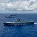 Multinational ships sail in formation during RIMPAC 2024