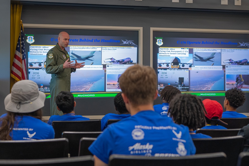 Aerospace Career Education Academy students tour McChord Field