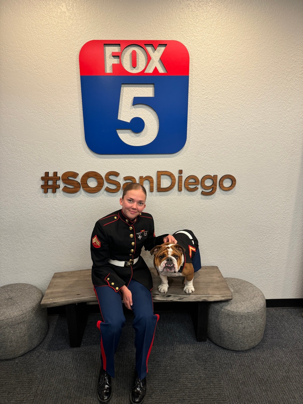 Mascot Monday at KUSI with Marine Band San Diego’s live performance