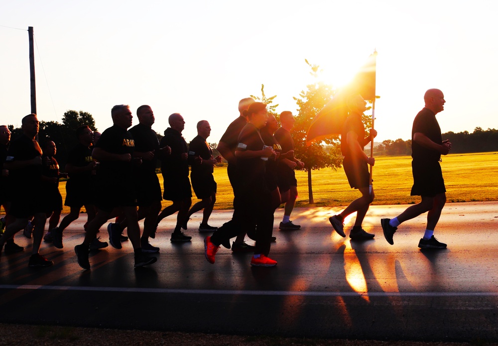 Installation Run brings together Soldiers from across Fort McCoy to build esprit de corps