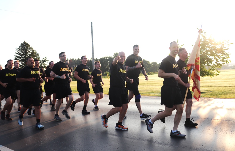 Installation Run brings together Soldiers from across Fort McCoy to build esprit de corps