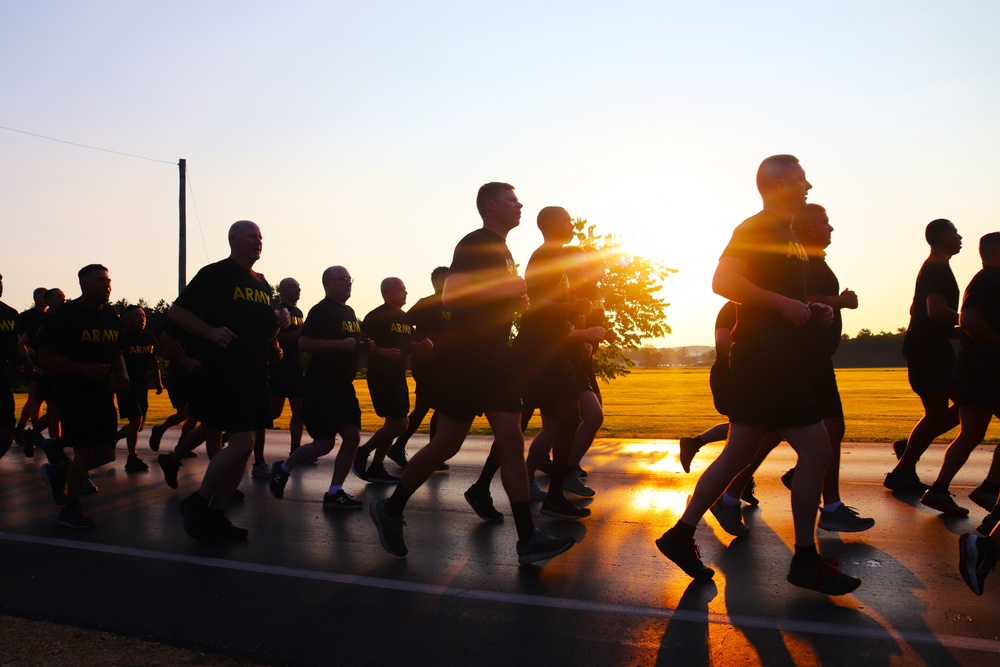 Installation Run brings together Soldiers from across Fort McCoy to build esprit de corps