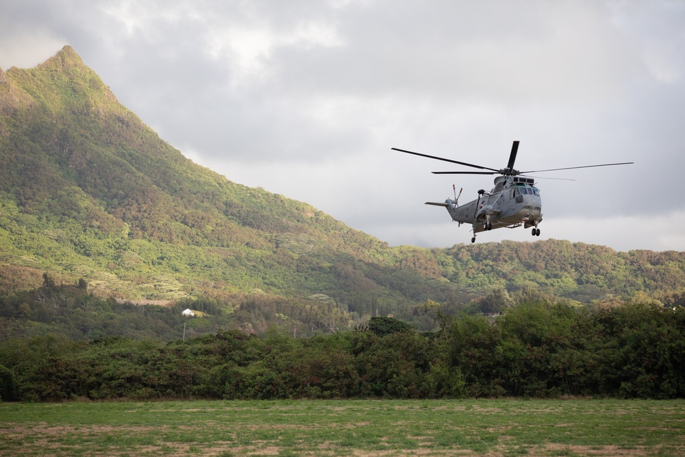 Peruvian H-3 Sea King Conduct Air Assault Rehearsal for RIMPAC 2024