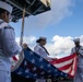Abraham Lincoln holds a burial-at-sea ceremony