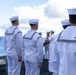 Abraham Lincoln holds a burial-at-sea ceremony