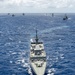Multinational ships sail in formation during RIMPAC 2024