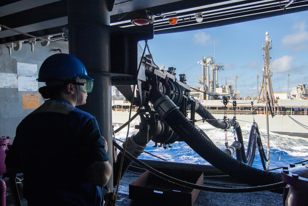 Abraham Lincoln conducts replenishment-at-sea