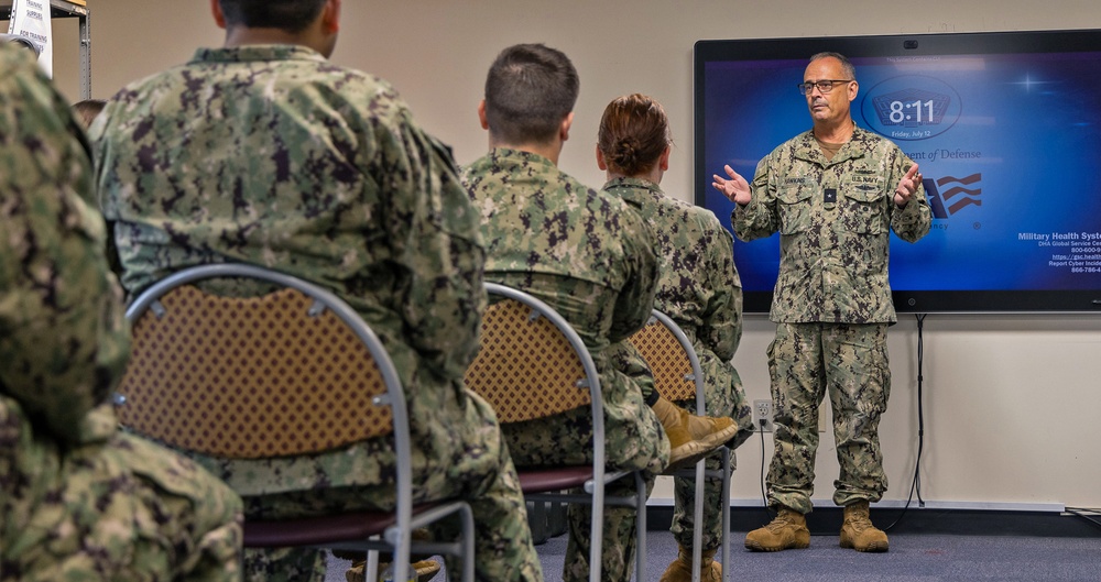 Rear Adm. Robert J. Hawkins Visits USNMRTC Yokosuka