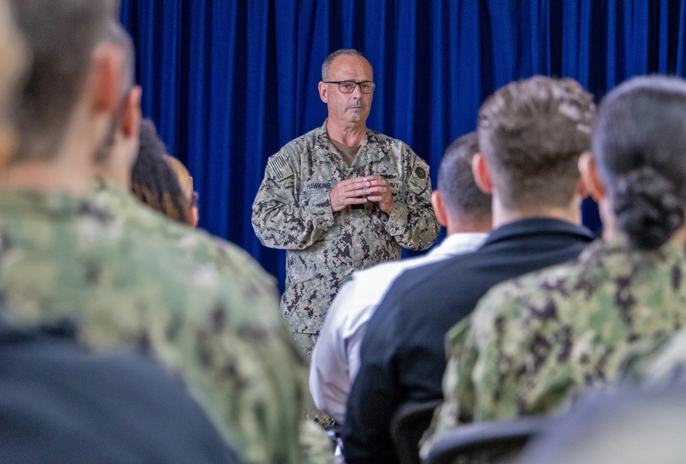 Rear Adm. Robert J. Hawkins Visits USNMRTC Yokosuka