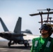 Nimitz Sailor Observes Flight Operations