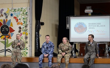 USAF and RAAF visit children, building relationships during Pitch Black 2024