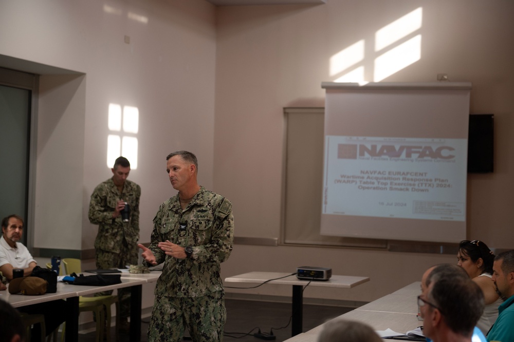 Tabletop Exercise Helps NAVFAC EURAFCENT Develop its Wartime Responses